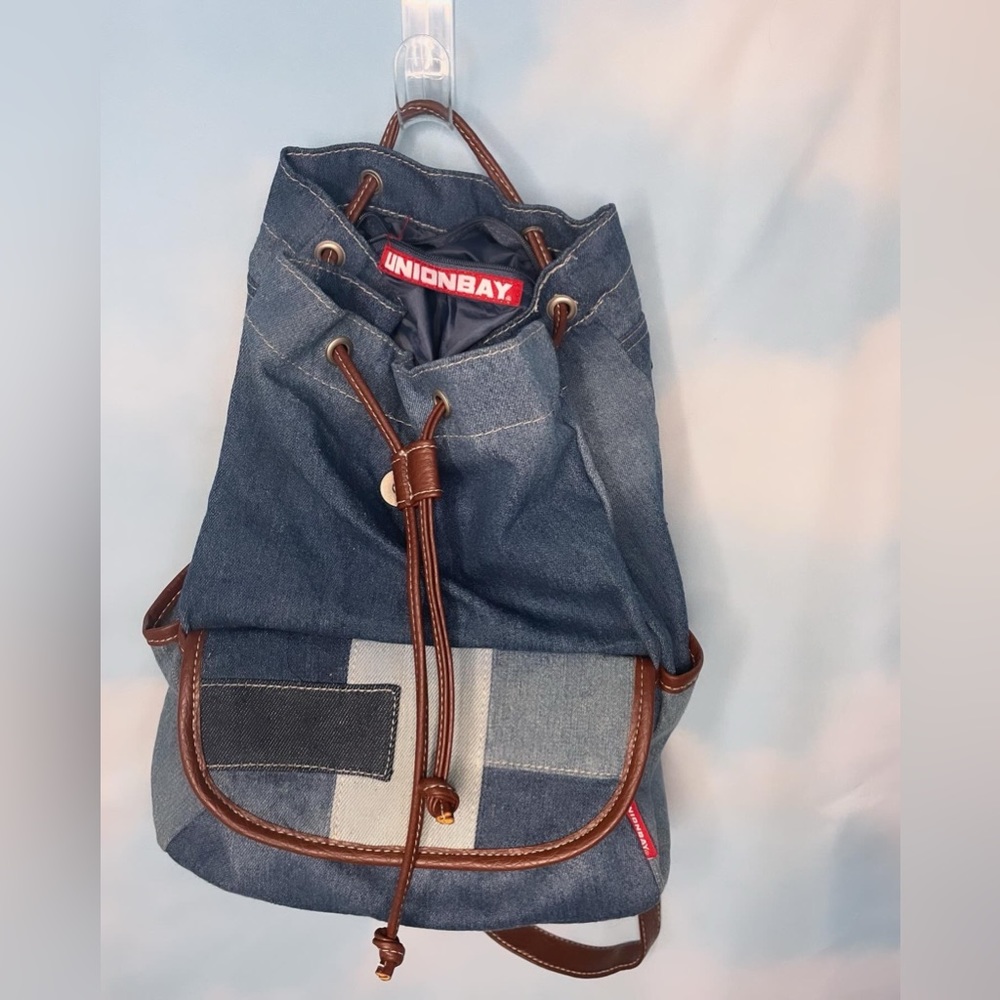 Denim patchwork backpack - Picture 4 of 5